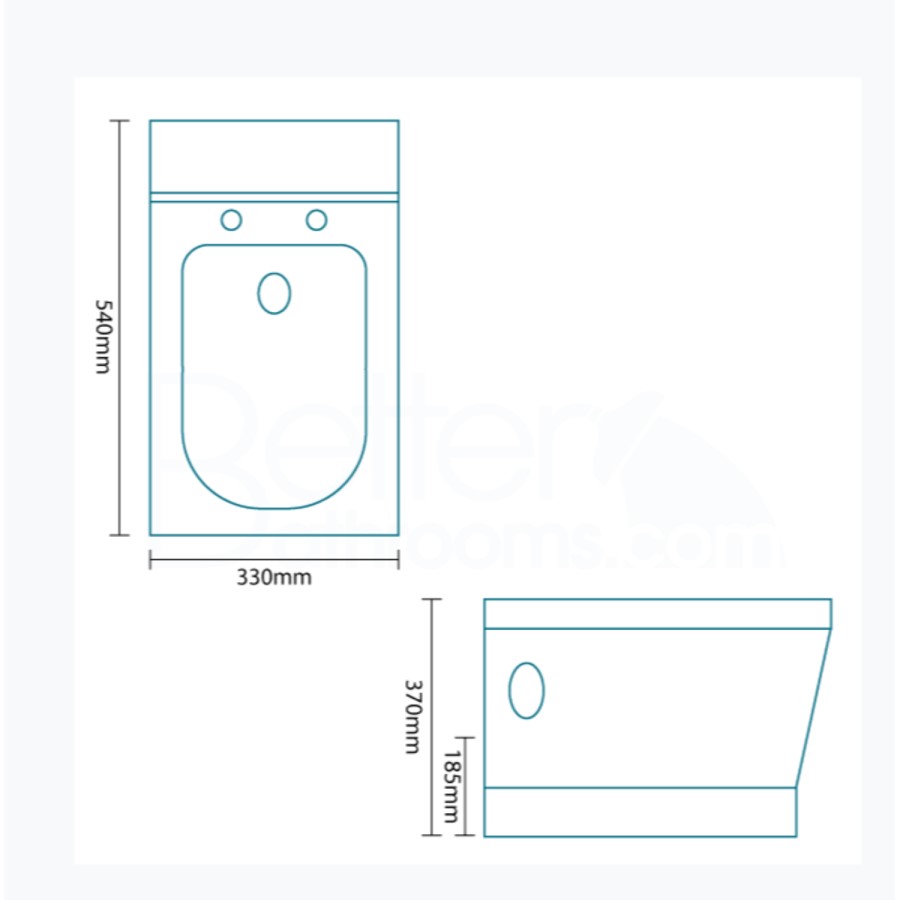 Wall Hung Toilet and Soft Close Seat - Turin Range