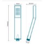 Square Chrome Shower Handset