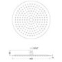 400mm Ultra Thin Round Shower Head