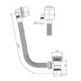 Freeflow Square Bath Filler with Push Button Waste and Overflow