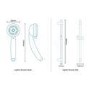 Faro Premium Thermostatic Wall Mounted Bath Shower Mixer with Jupiter Slide Rail Kit