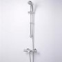 Faro Premium Thermostatic Wall Mounted Bath Shower Mixer with Jupiter Slide Rail Kit