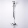 Faro Premium Thermostatic Wall Mounted Bath Shower Mixer with Space Slide Rail Kit