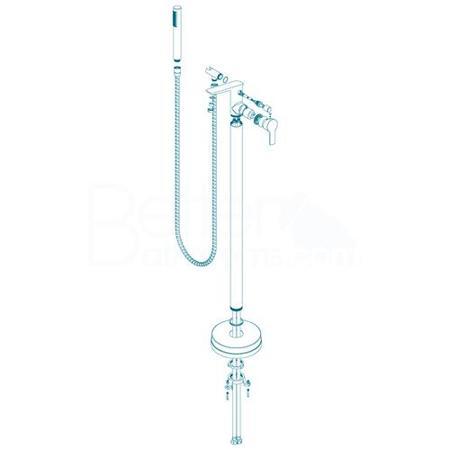 Sol Freestanding Bath Shower Mixer