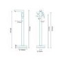 Sol Freestanding Bath Shower Mixer