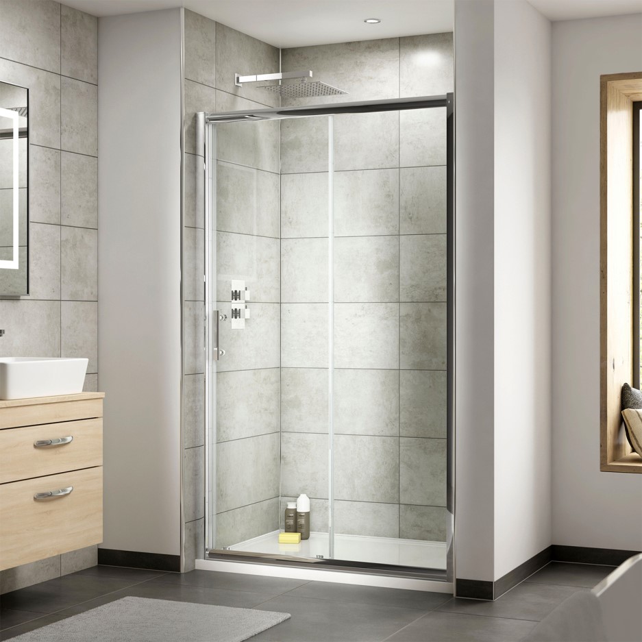 1100 sliding shower door