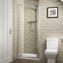 Pivot Shower Door 760mm - 6mm Glass - Aqualine Range