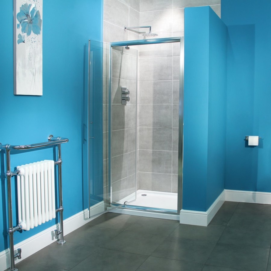 Pivot Shower Door - 800mm - 6mm Glass - Aqualine