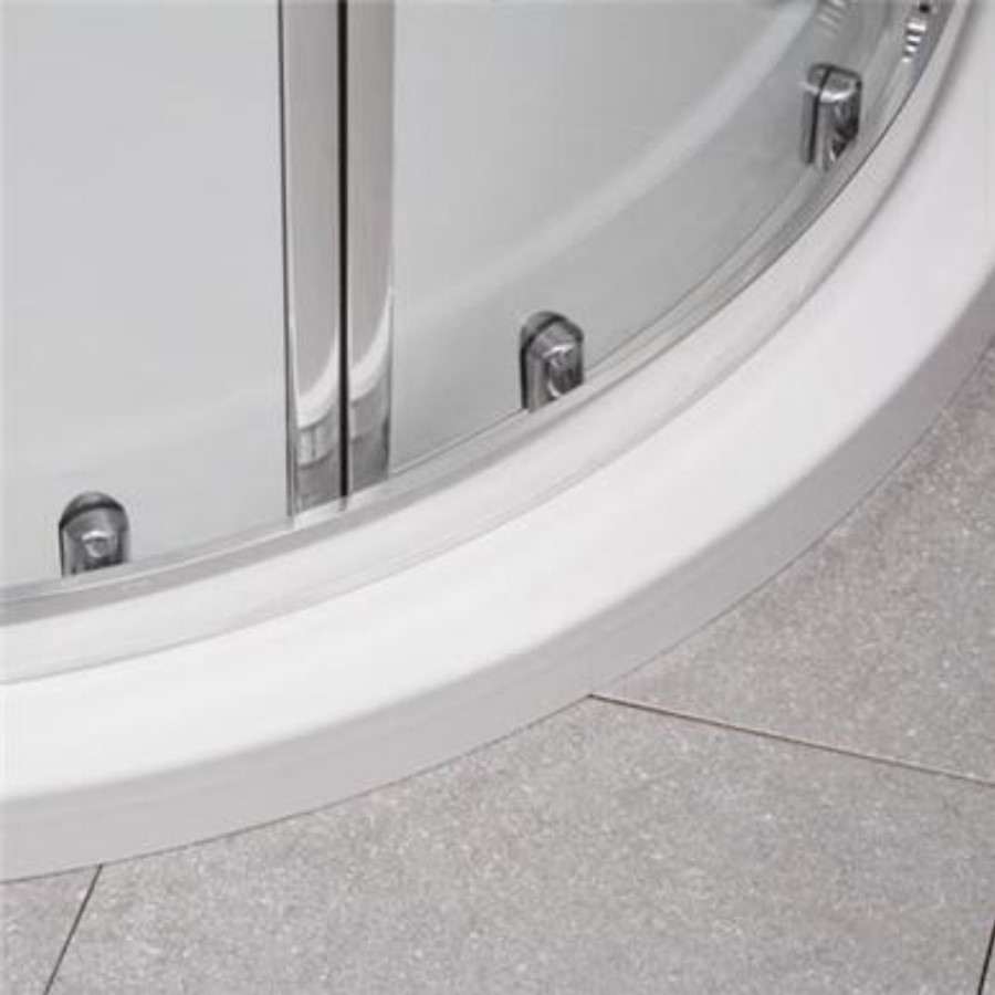 1200 x 800mm Offset Sliding Door Quadrant Shower Enclosure - Aqualine