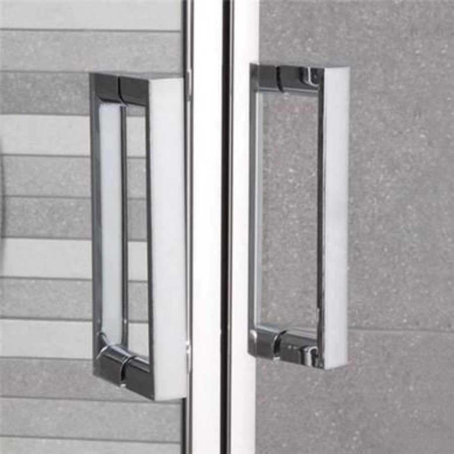1200 x 800mm Offset Sliding Door Quadrant Shower Enclosure - Aqualine