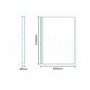 Straight Hinged Bath Shower Screen - H1300 x W800mm