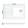 GRADE A1 - Ultralite 1400 x 900 Walk In Shower Tray