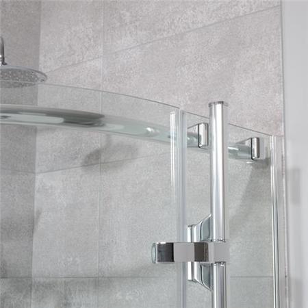 Alona 6mm 800 x 800 Frameless Hinged Door Quadrant Shower Enclosure