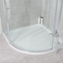 Alona 6mm 800 x 800 Frameless Hinged Door Quadrant Shower Enclosure