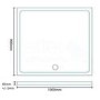 Rectangular Low Profile Shower Tray 1000 x 900mm - Slim Line