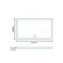 Stone Resin Low Profile Rectangular Shower Tray 1500 x 700mm   - Slim Line