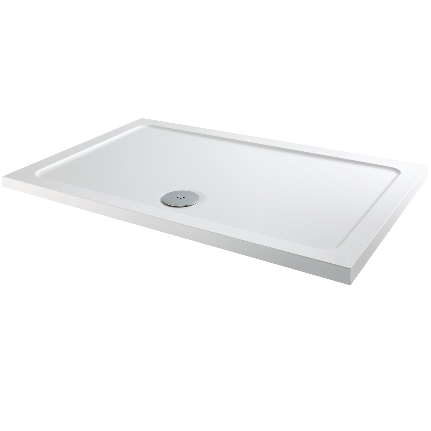 1400x800mm Low Profile Rectangular Walk In Shower Tray with Drying Area -  Purity - Better Bathrooms