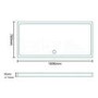 Low Profile Rectangular Shower Tray 1600 x 760mm Stone Resin - Slim Line