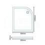 Offset Quadrant Right Hand Low Profile Shower Tray - 1200 x 800mm - Slim Line