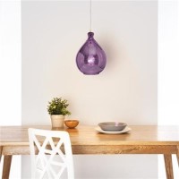 Mercury Purple Glass Pendant Ceiling Light
