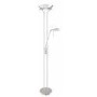 Double Chrome Floor Lamp With Dimmer