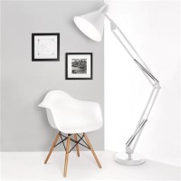 Goliath II Matt White Angle Task Floor Lamp