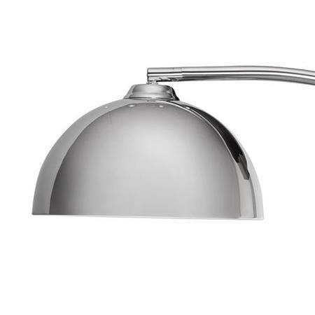 Giraffe Chrome Floor Lamp With Dome Shaped Metal Shade