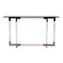 Acrylic & Copper Modern Console Table