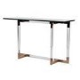 Acrylic & Copper Modern Console Table