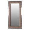 Large Silver Trim Wood Mirror 1810(H) 910(W)