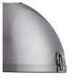 Industrial Satin Silver Pendant Light With Acrylic Diffuser