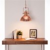 Industrial Copper Pendant Light With Acrylic Diffuser