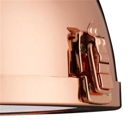 Industrial Copper Pendant Light With Acrylic Diffuser