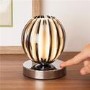 Chrome Touch Table Lamp With Smokey Acrylic & Frosted Glass