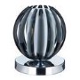 Chrome Touch Table Lamp With Smokey Acrylic & Frosted Glass