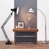 Chrome Touch Table Lamp With Smokey Acrylic &amp; Frosted Glass