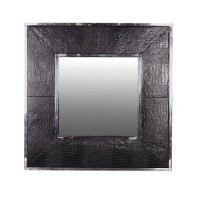 Chrome Crocodile Effect Square Mirror 1010(H) 1010(W)