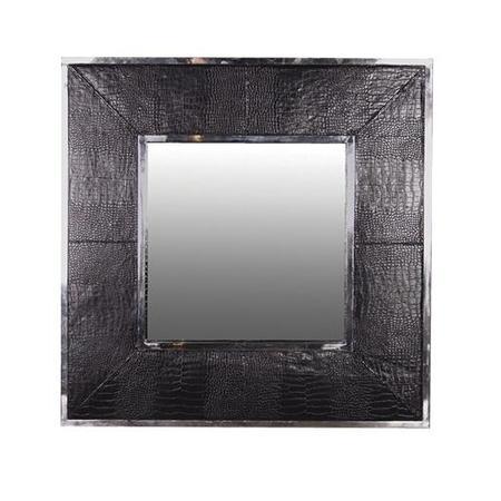 Chrome Crocodile Effect Square Mirror 1010(H) 1010(W)