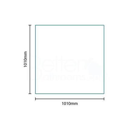 Chrome Crocodile Effect Square Mirror 1010(H) 1010(W)