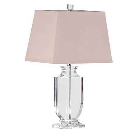 Clear Crystal Urn Table Lamp With Shade