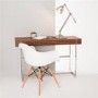 Nickel Angled Desk Table Lamp