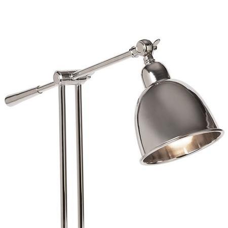 Nickel Angled Desk Table Lamp