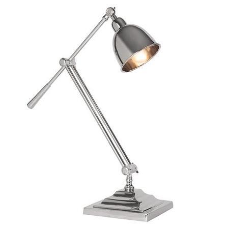 Nickel Angled Desk Table Lamp