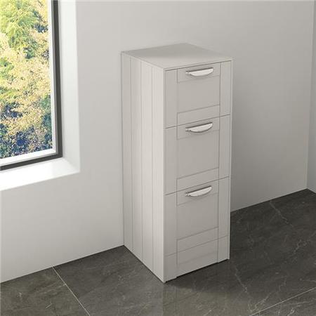 Nottingham White 3 Drawer Storage Unit