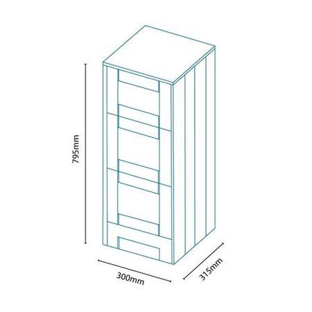 Nottingham White 3 Drawer Storage Unit