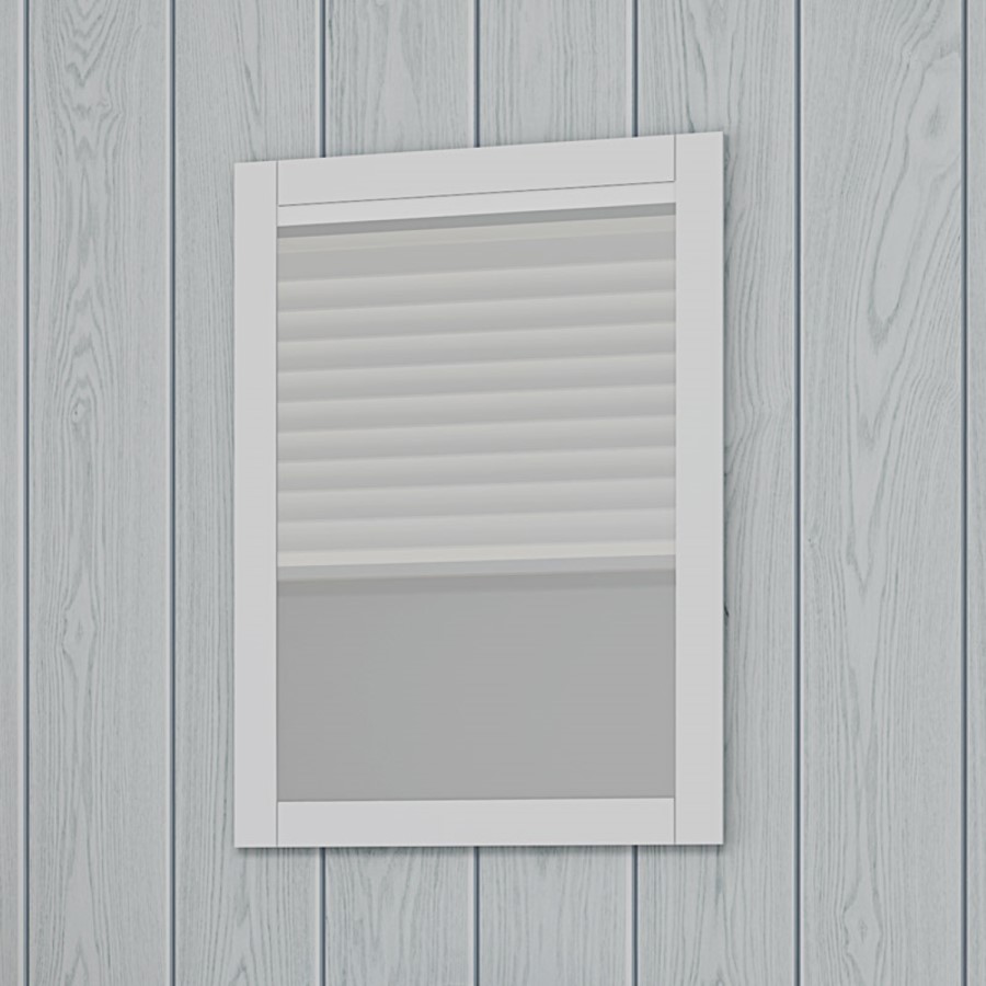 White Framed Mirror 500H 700W - Nottingham Range