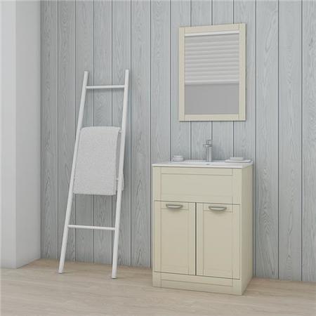Nottingham Ivory Framed Mirror 500H 700W