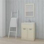 Nottingham Ivory Framed Mirror 500H 700W