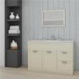 Nottingham Ivory Framed Mirror 500H 700W
