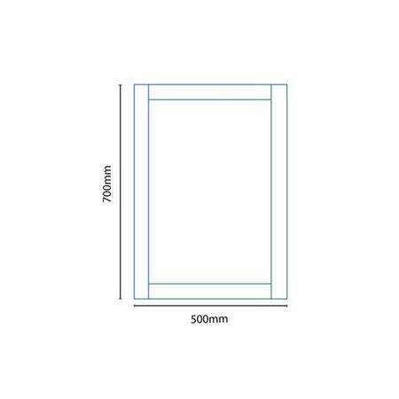 Nottingham Ivory Framed Mirror 500H 700W